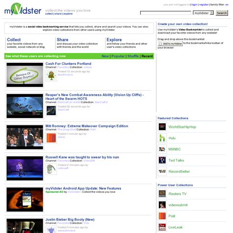 Victordeorange myvidster  and discuss your video collection with friends and the world